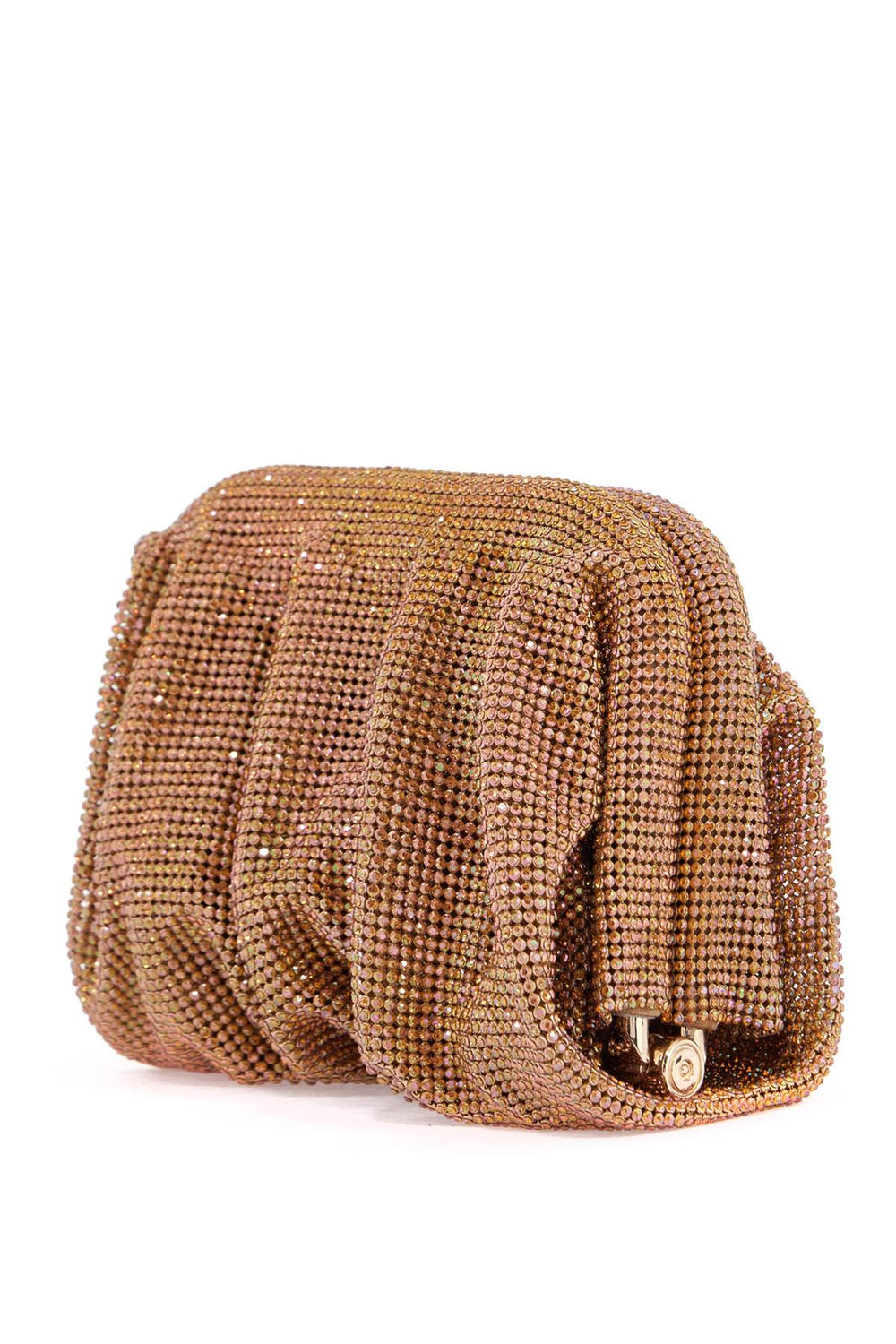 la petite handbag in gold strass mesh from the venus collection-1