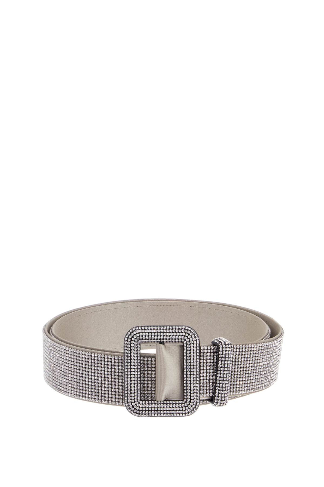 elegant light gray floral strass venus belt-0