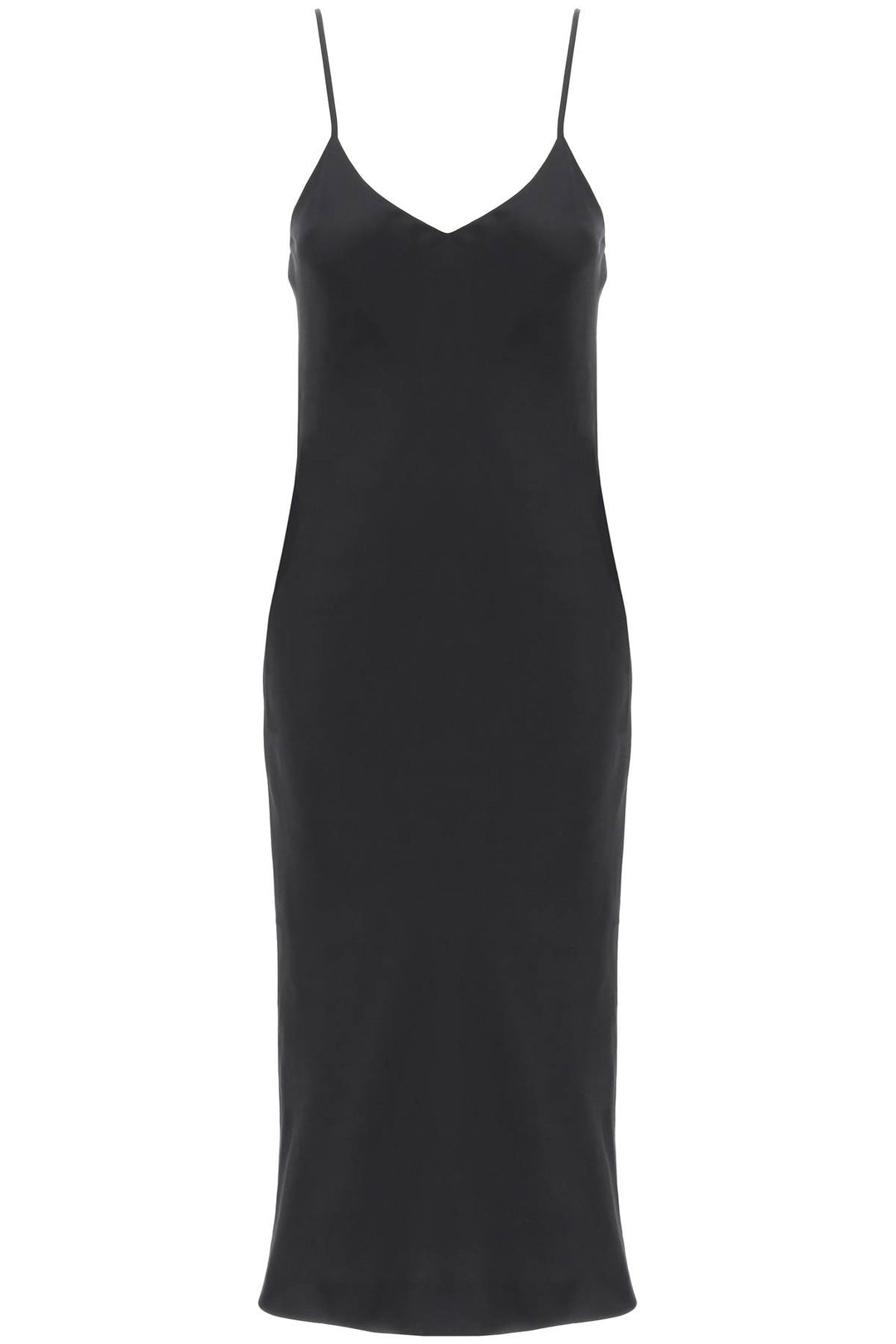 midi crêpe slip dress-0