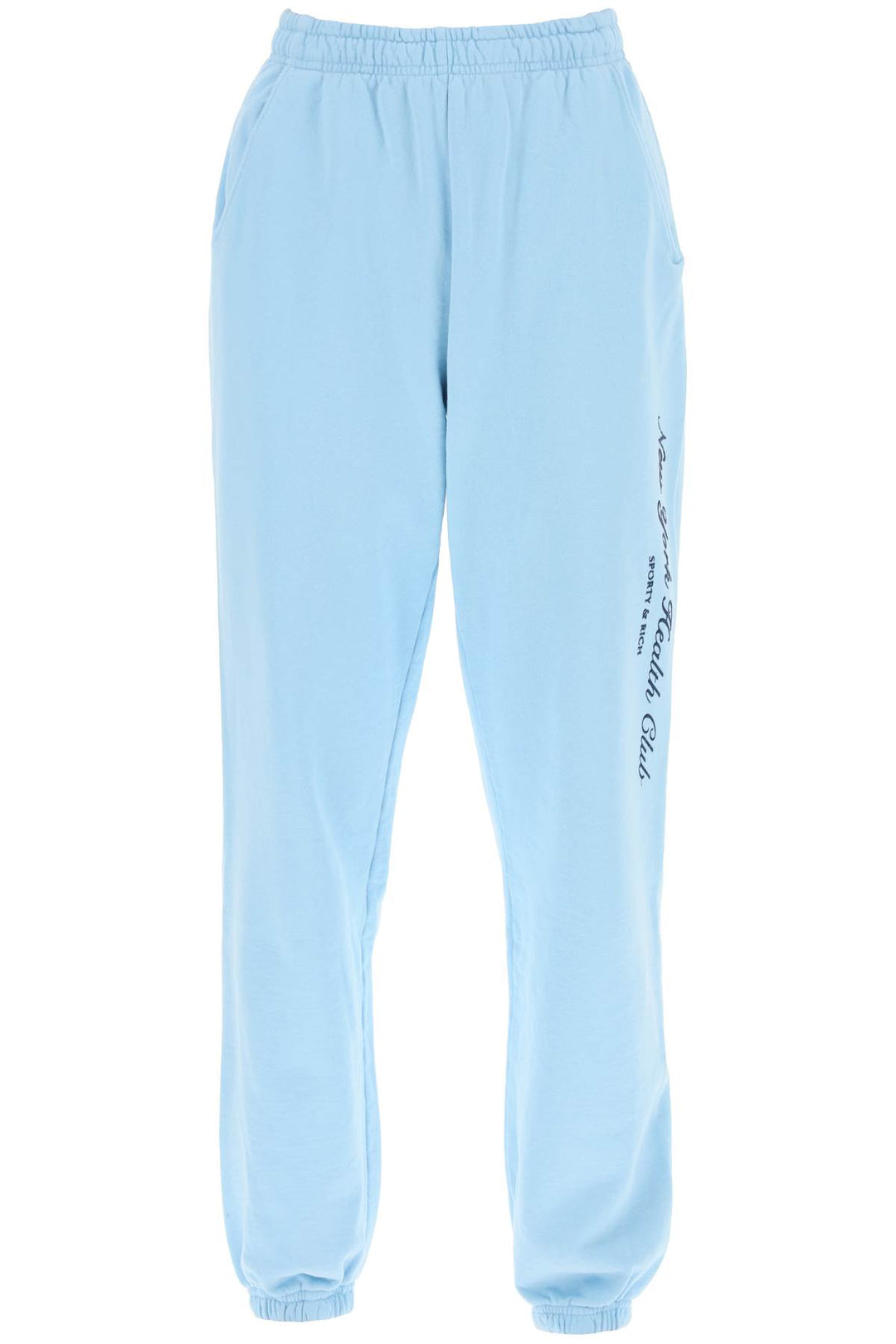 'ny health club' flocked sweatpants-0