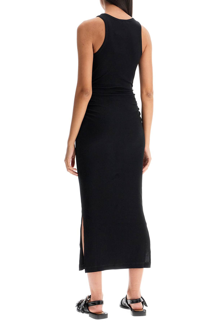 "ribbed jersey midi dress with nine-2