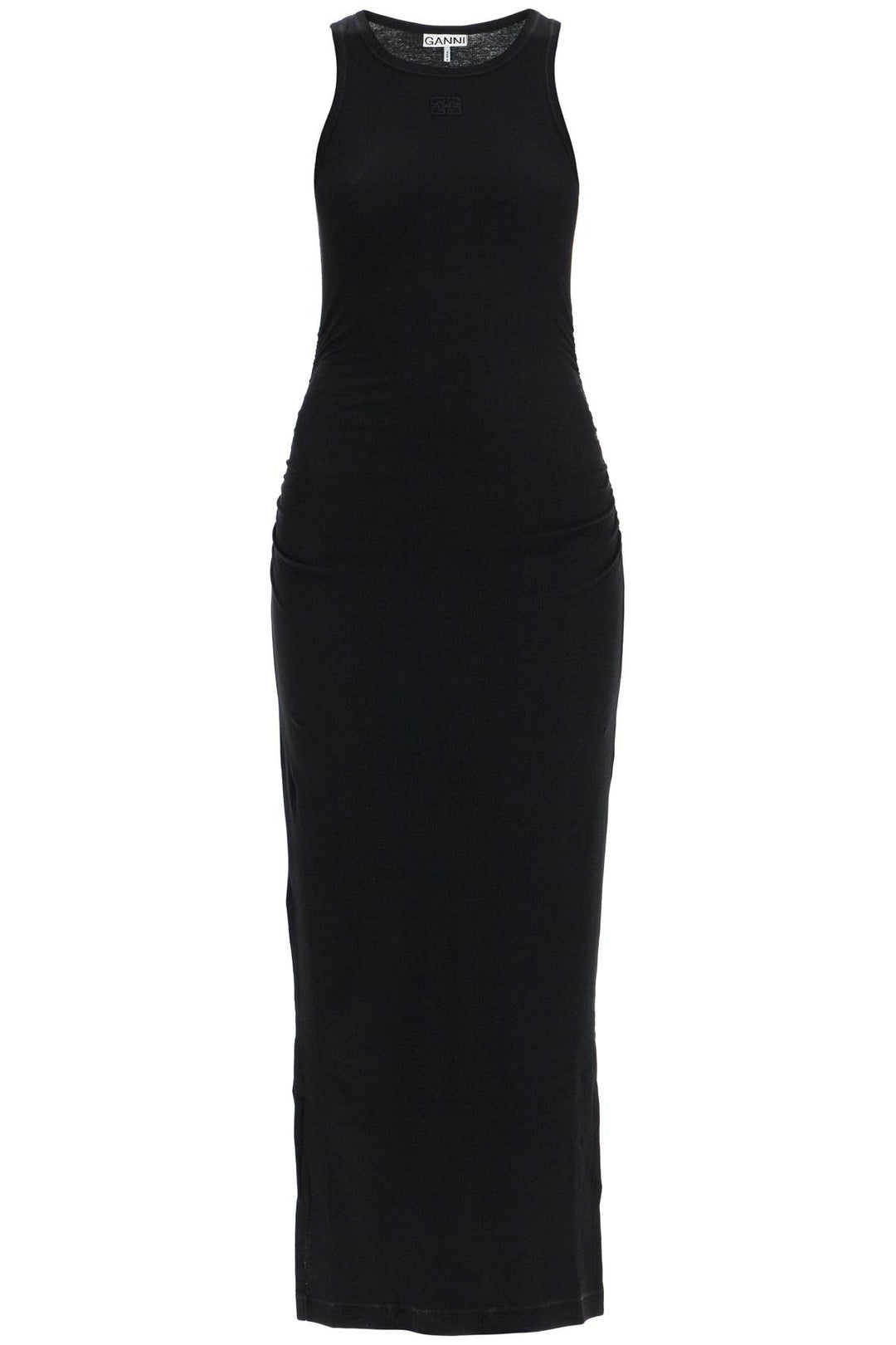 "ribbed jersey midi dress with nine-0