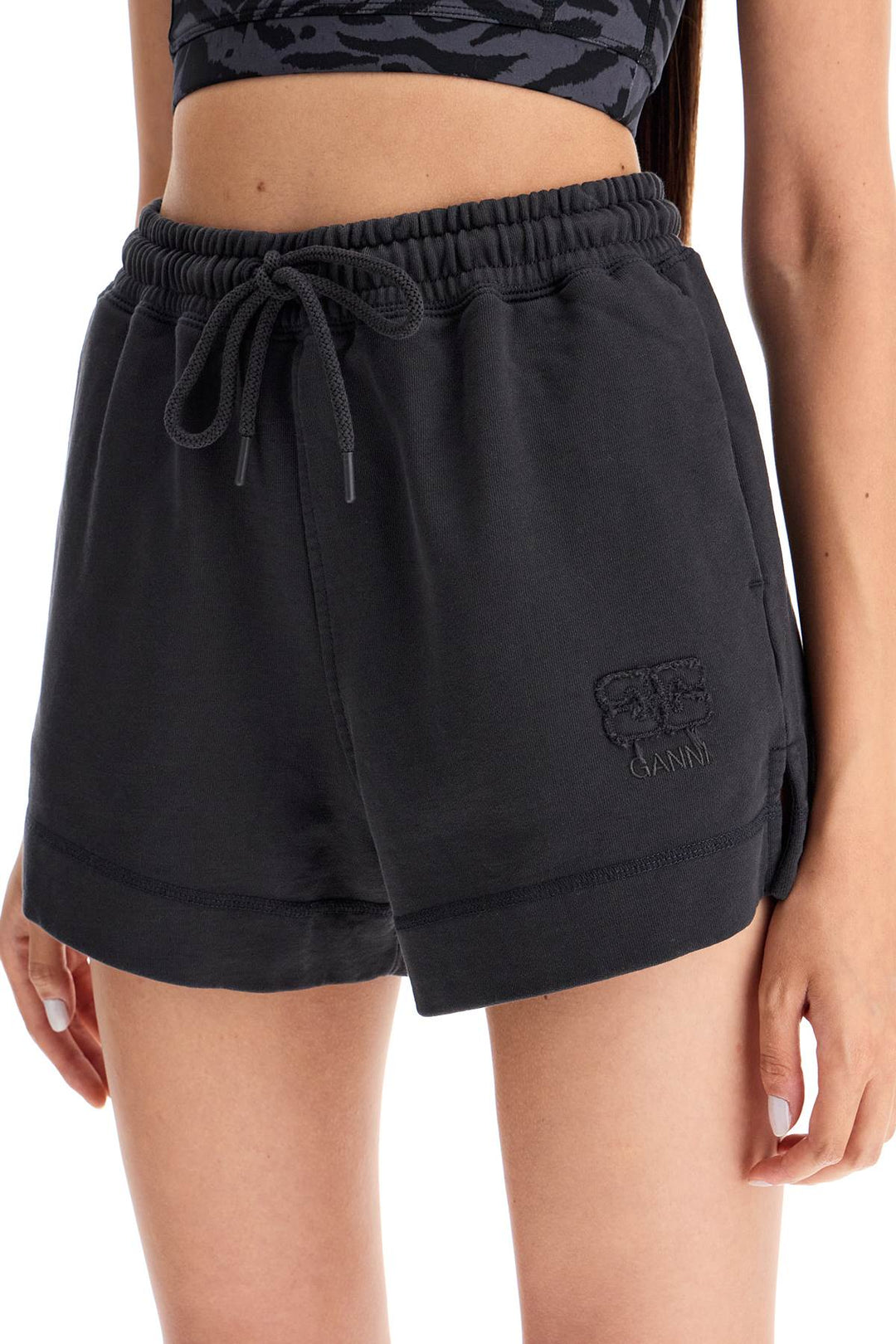 sweatshirt fabric shorts-3