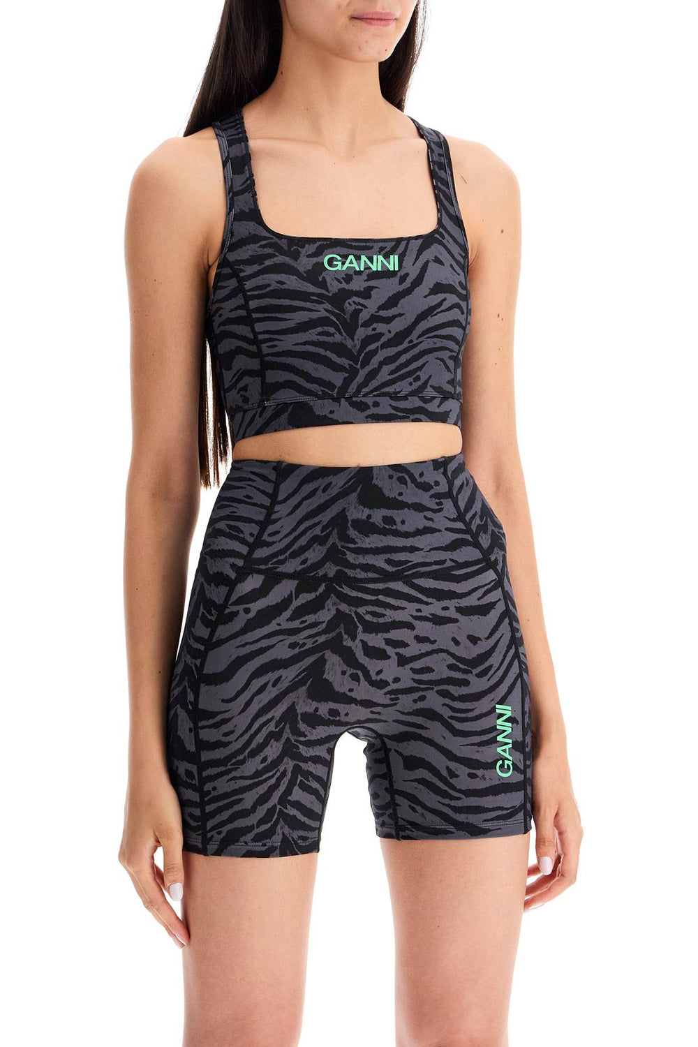 sporty animal print top-1