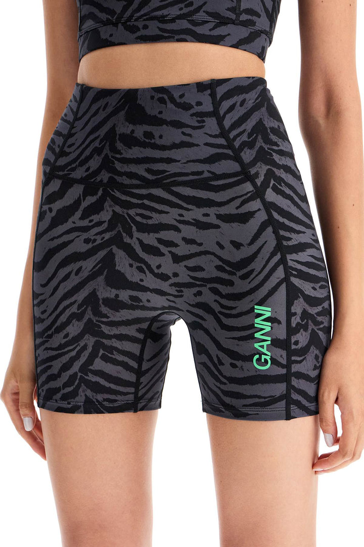 animal print sports shorts-3