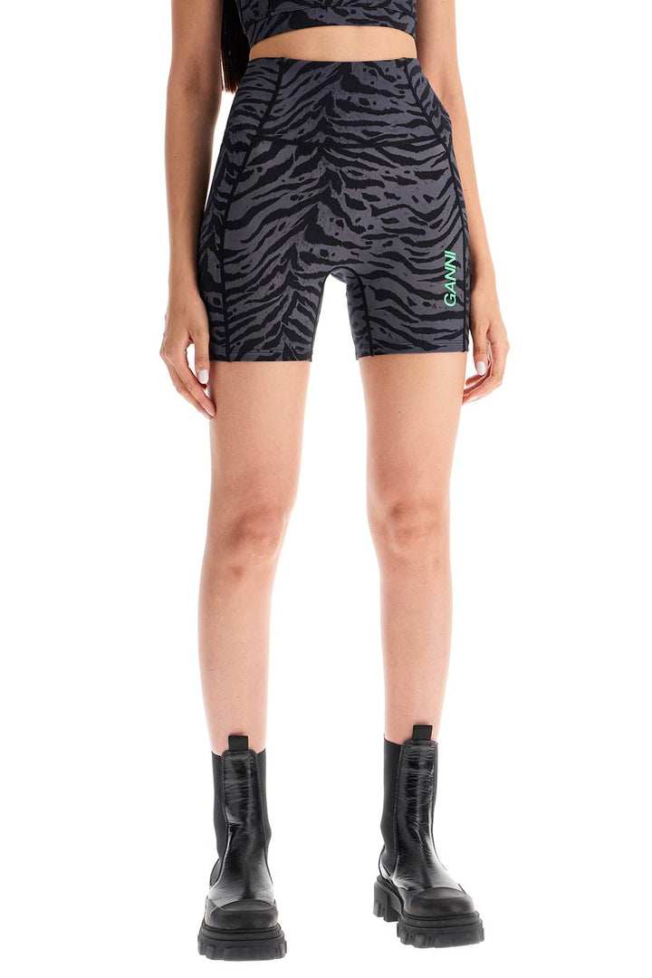 animal print sports shorts-1