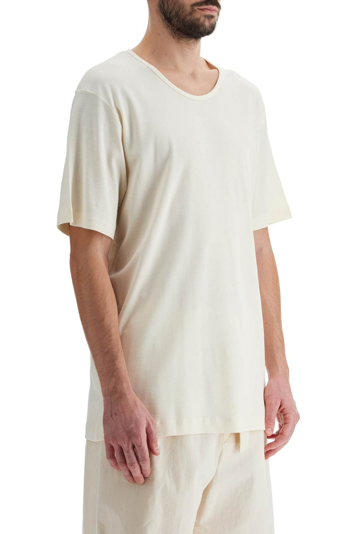 t-shirt with wide round neck-1