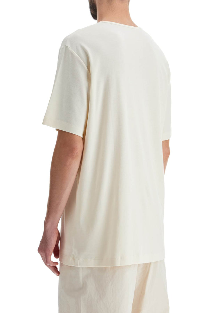 t-shirt with wide round neck-2