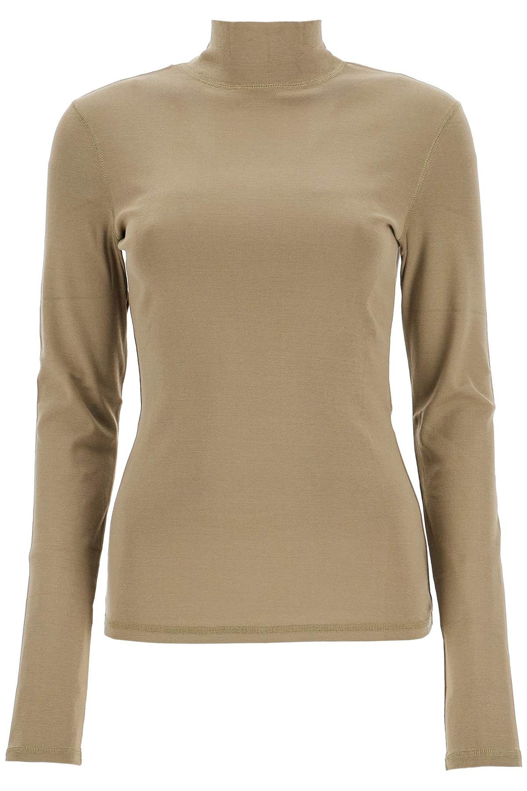 lightweight jersey top with turtle neck-0