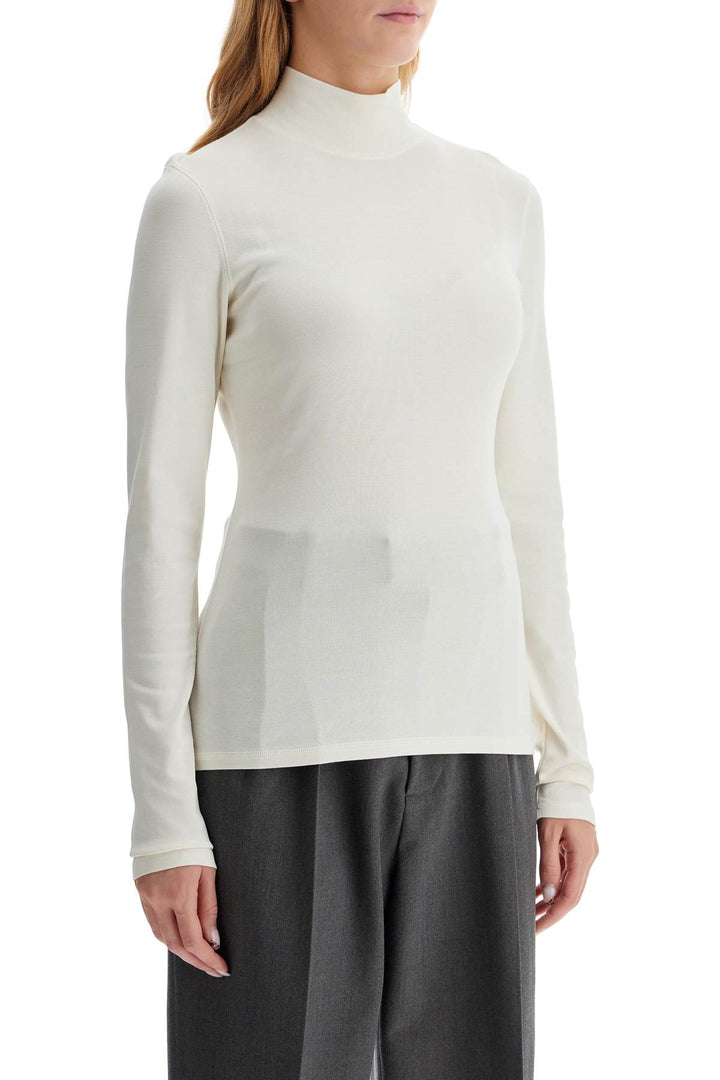 lightweight jersey top with turtle neck-1