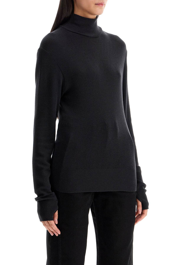 seamless high-neck pullover without-1