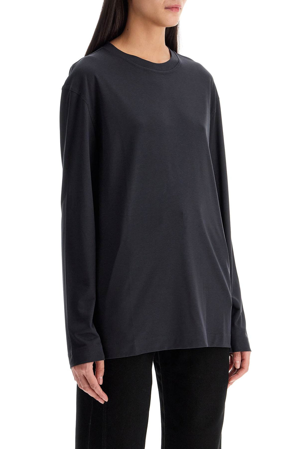 long-sleeved silk t-shirt for-1