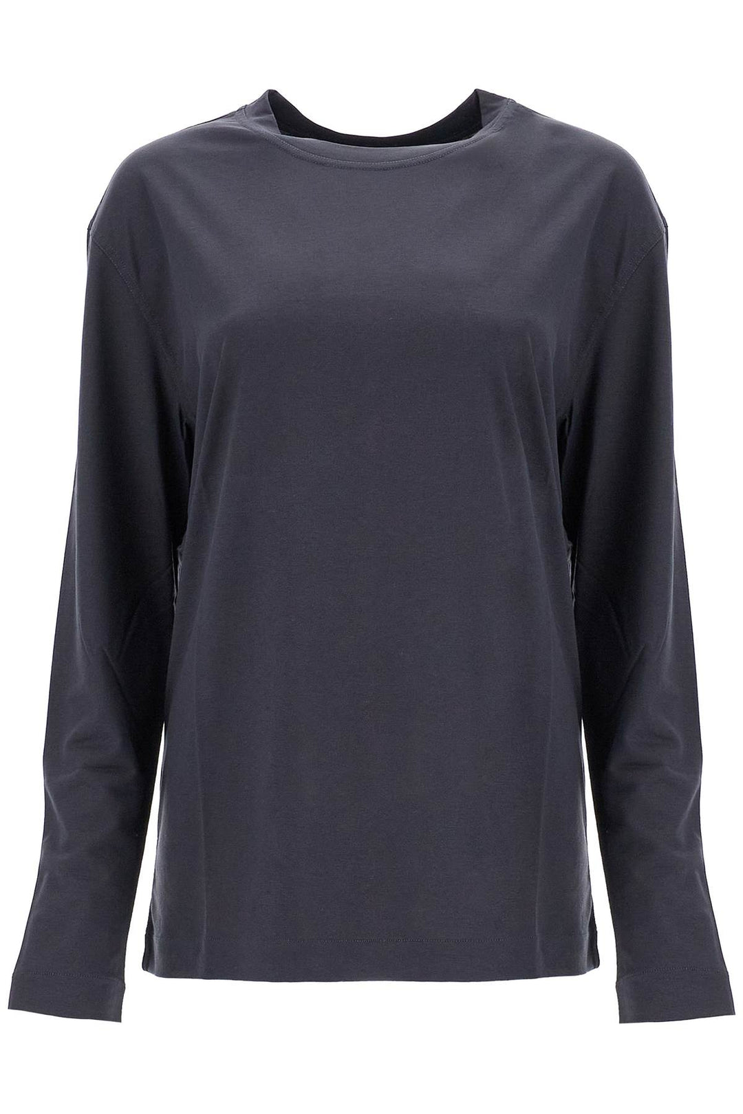 long-sleeved silk t-shirt for-0