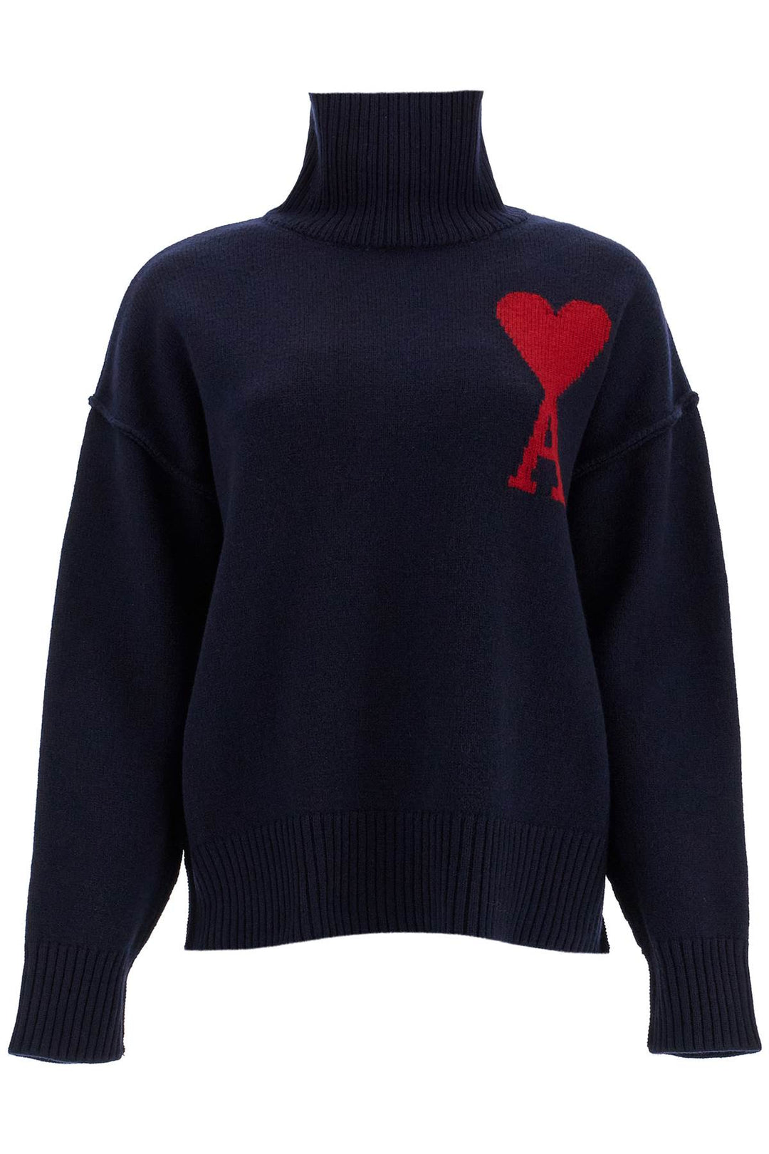 ami de coeur wool turtleneck sweater-0