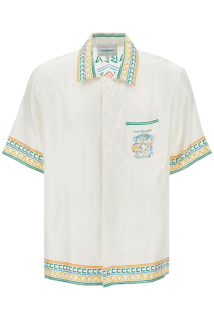 silk crayon temple tennis club shirt-0