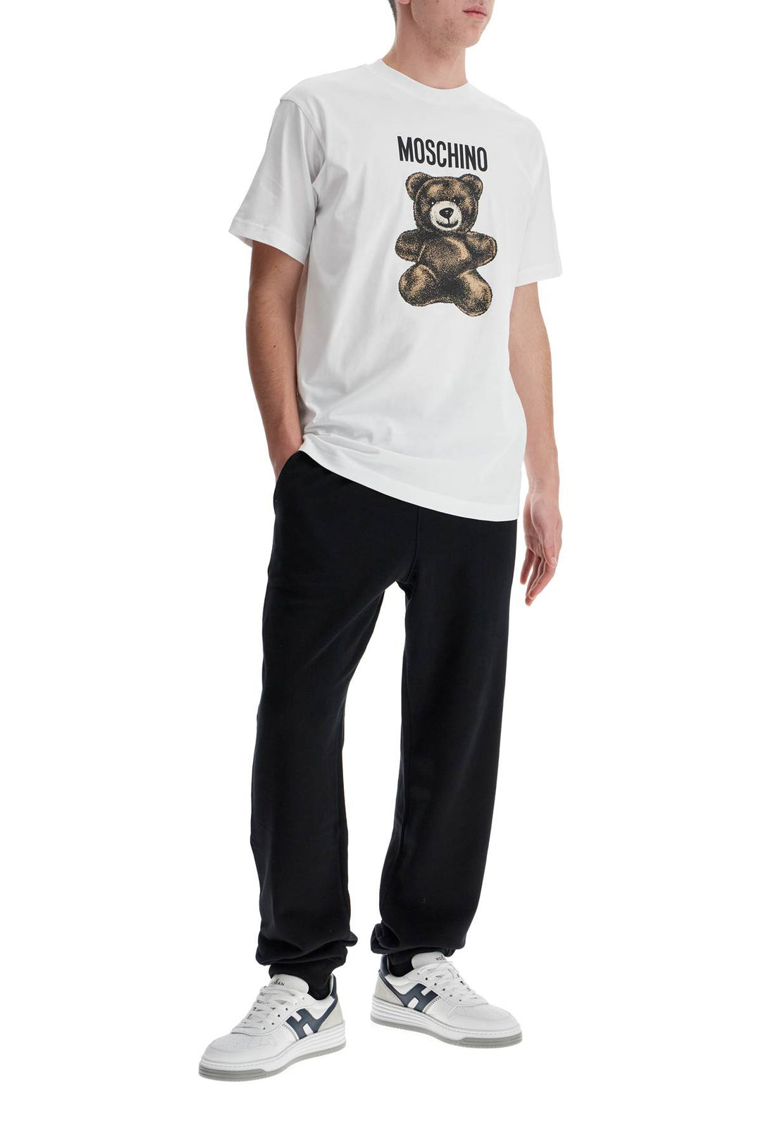 moschino teddy bear printed t-shirt-3