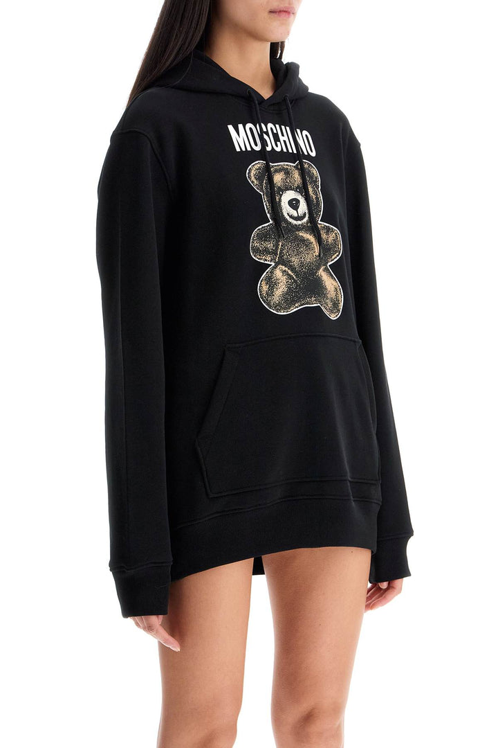 moschino teddy bear hooded sweat-1