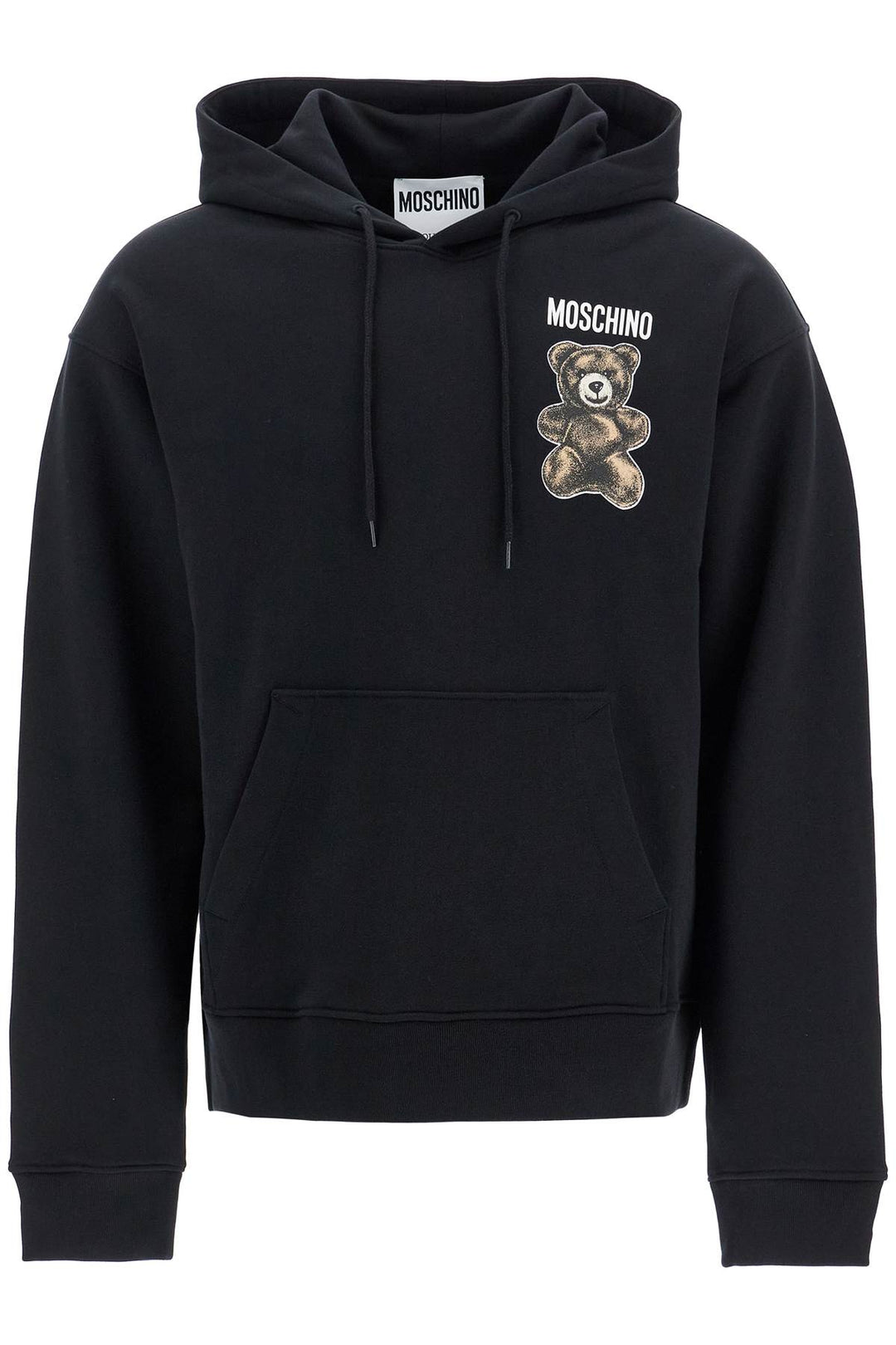 moschino teddy bear hooded sweat-0