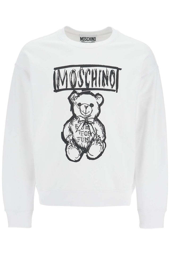 teddy bear print sweatshirt-0