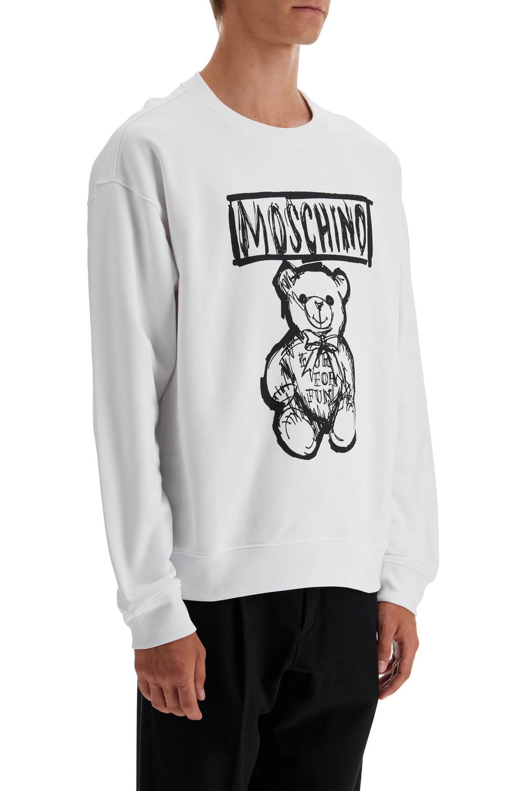 teddy bear print sweatshirt-1