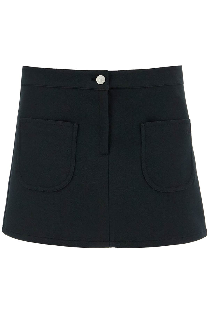 2-pocket twill mini skirt-0