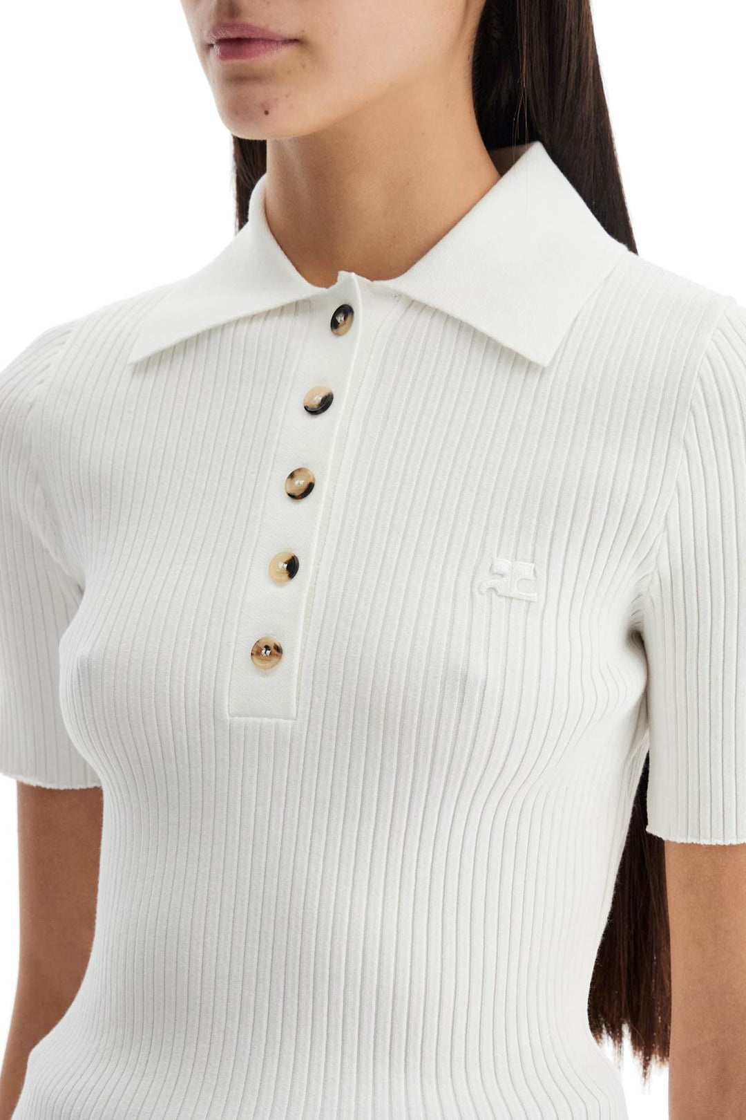 short-sleeved ribbed polo-3