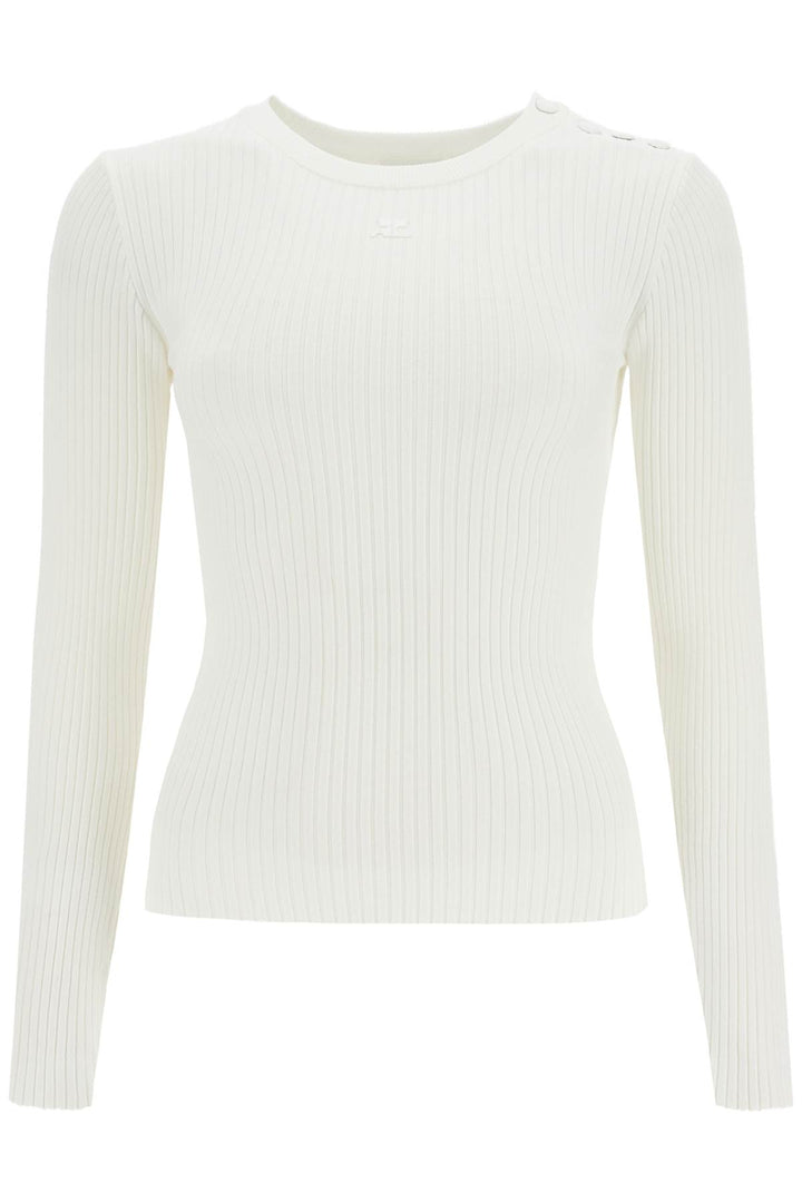 "ribbed stretch knit pullover sweater-0