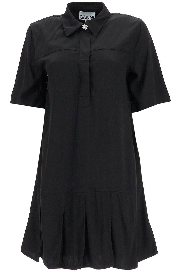 "viscose mini dress with-0