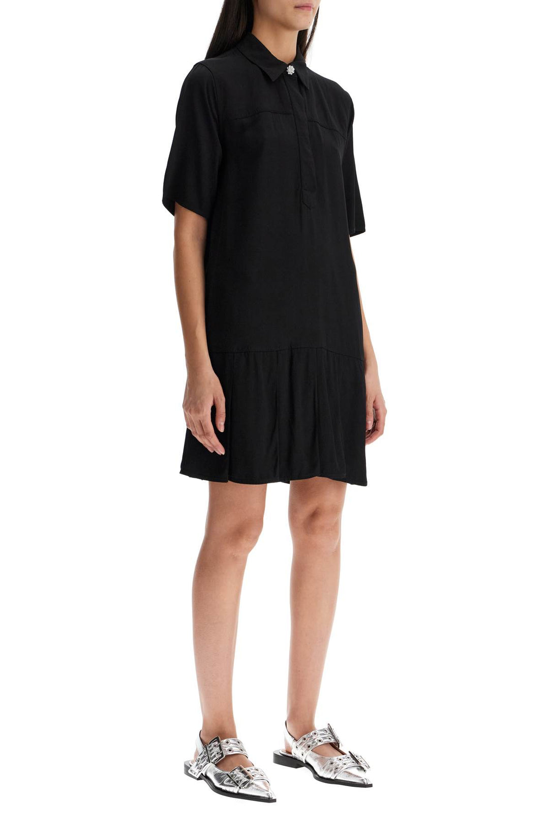 "viscose mini dress with-1