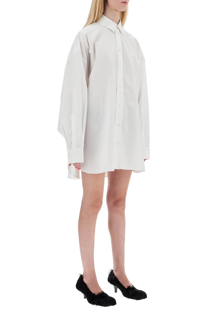 mini shirt dress with button closure-1