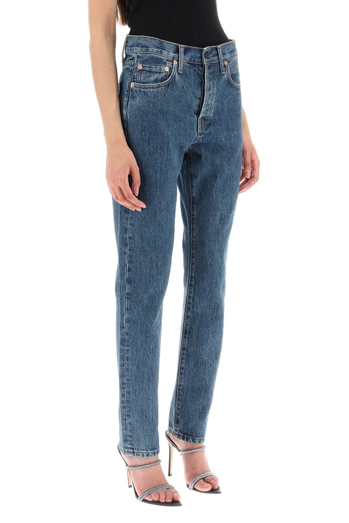 slim jeans with acid wash-1