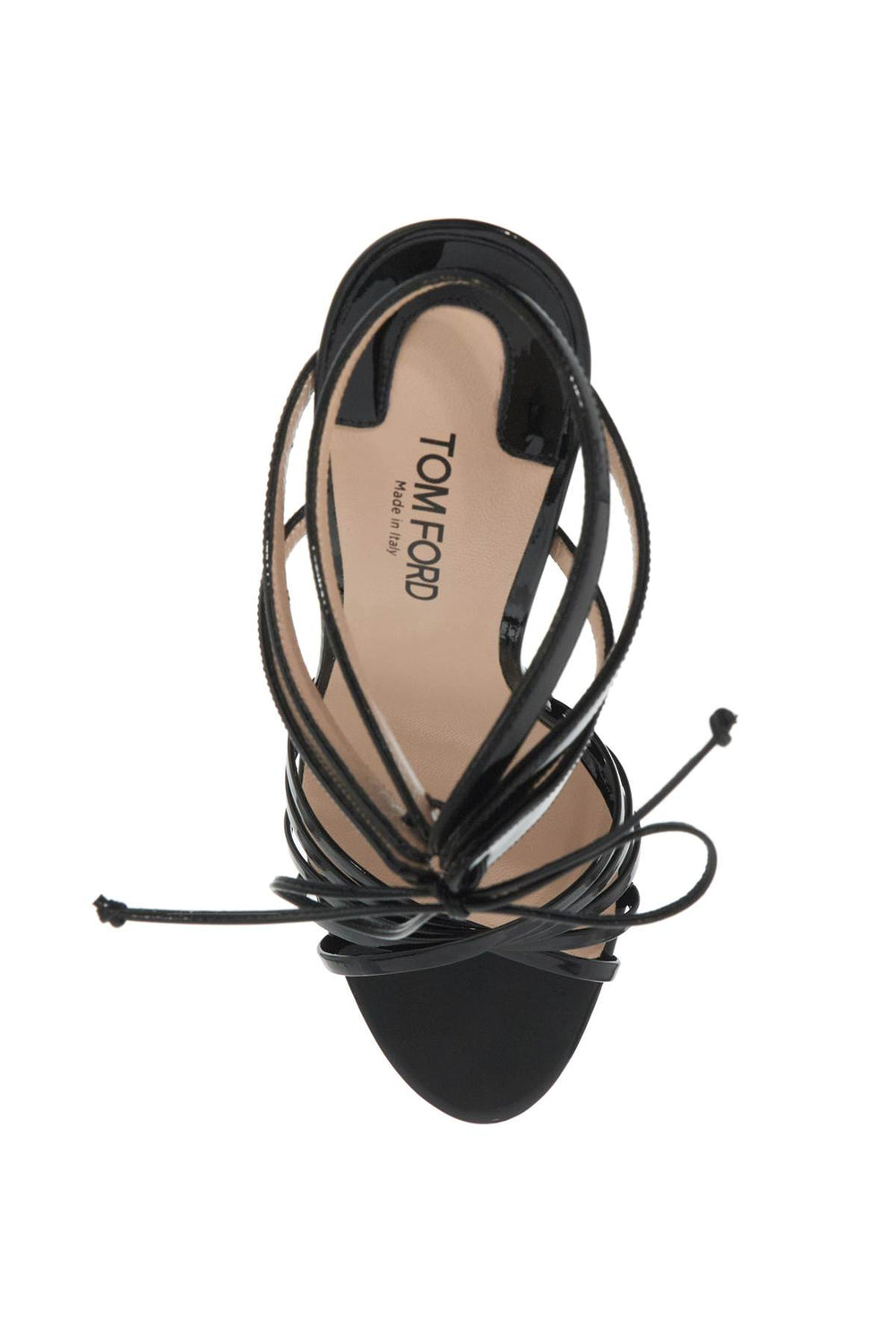 glossy sandals with criss-cross-1