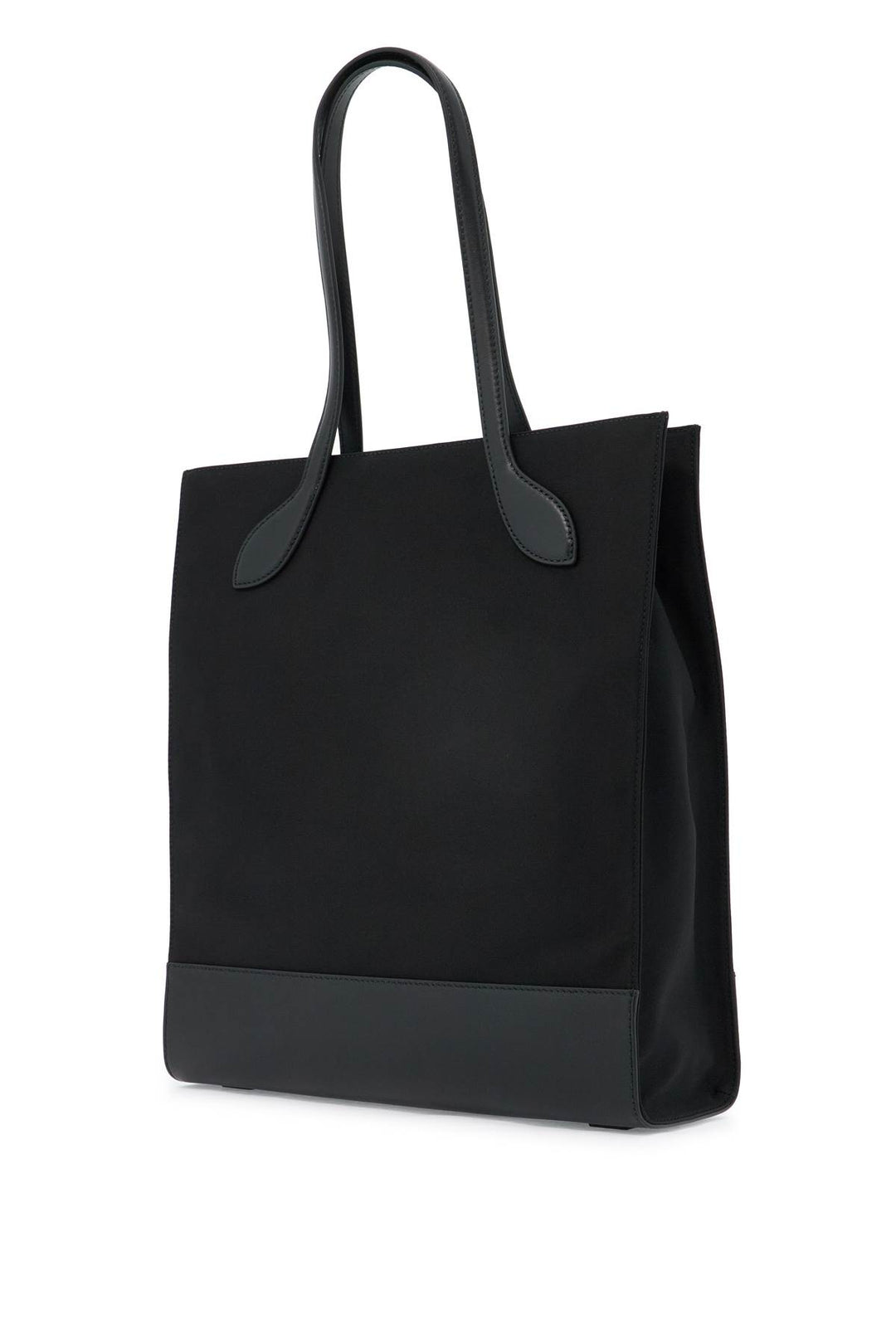 n/s nylon and leather tote bag-1