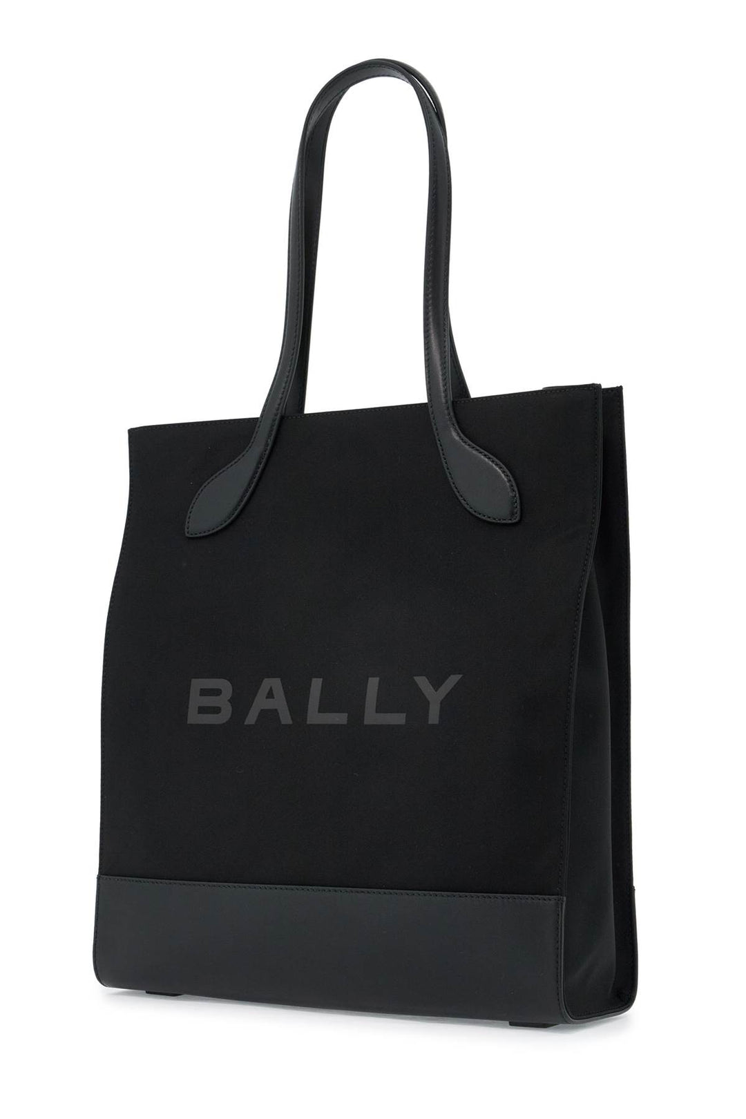 n/s nylon and leather tote bag-2