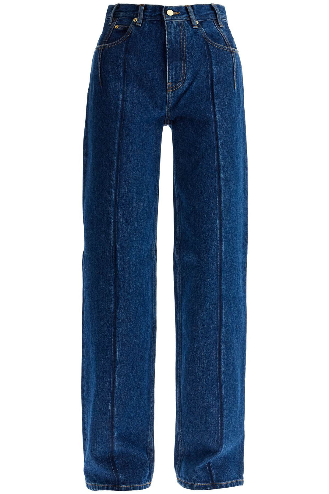 "lu jeans with pleated effect-0