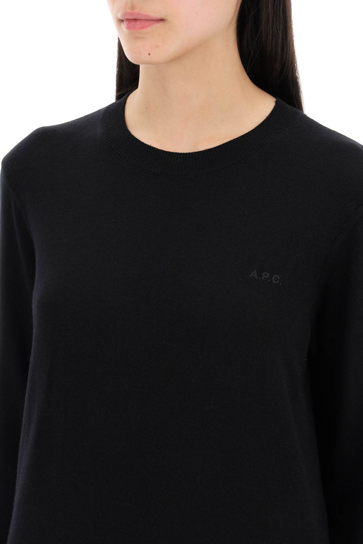 wool crewneck pullover-3