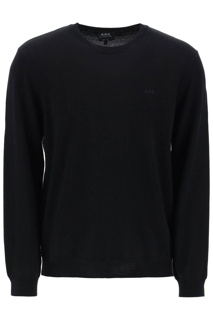 wool crewneck pullover-0