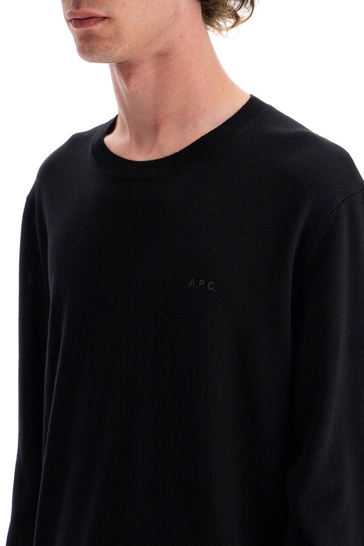 wool crewneck pullover-3