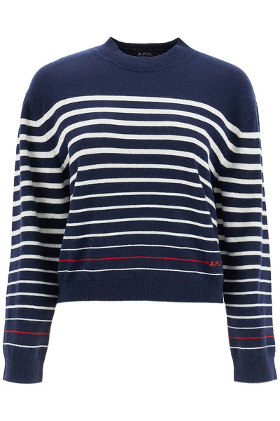 "striped wool billie pullover-0