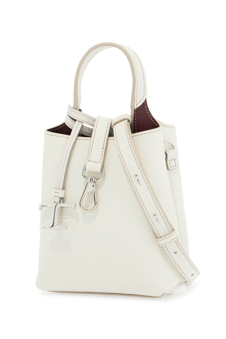 white calf leather crossbody bag with burgundy details-2