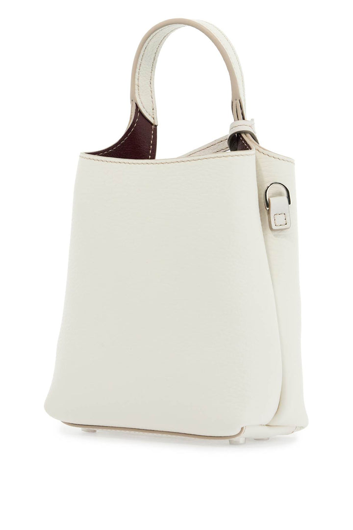 white calf leather crossbody bag with burgundy details-1