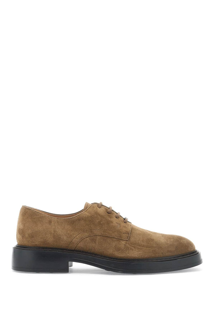 suede leather lace-up shoes-0