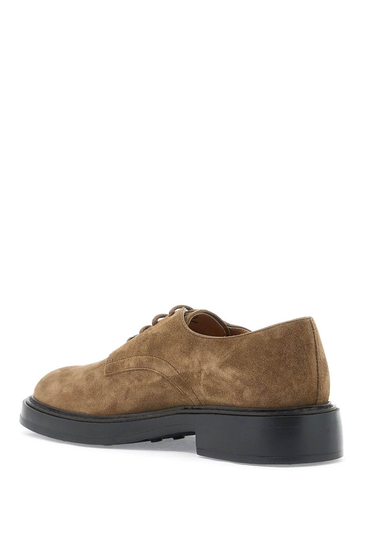 suede leather lace-up shoes-2