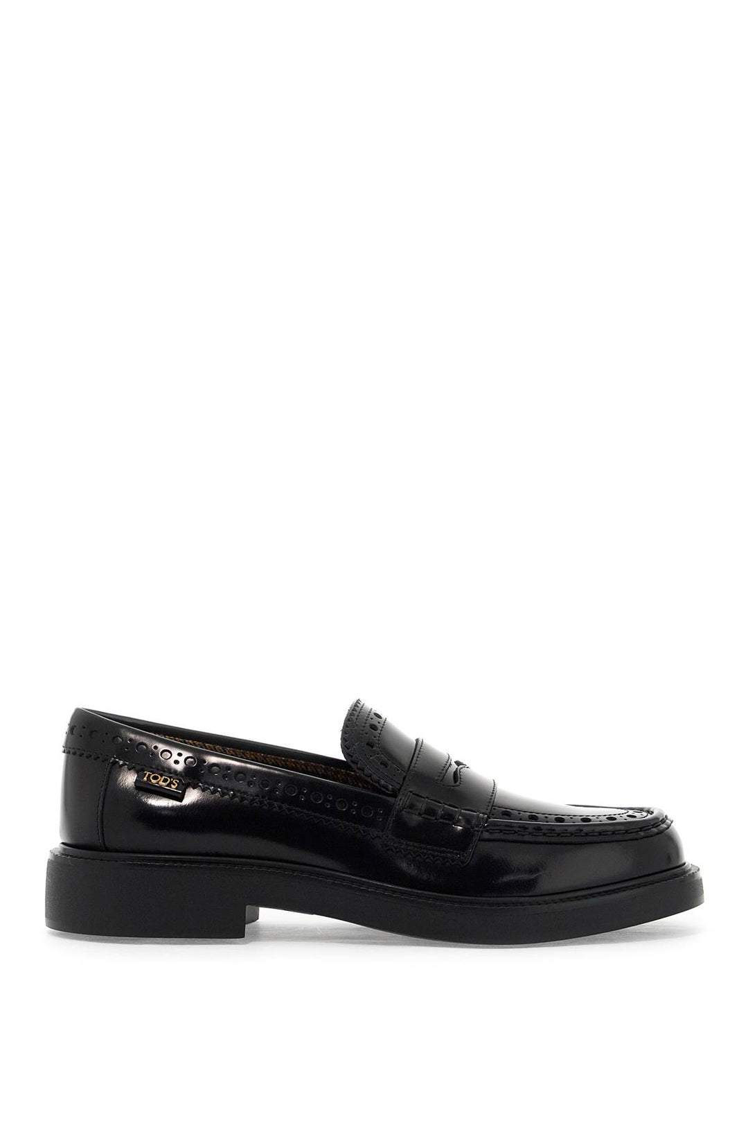 leather brogue loafers-0