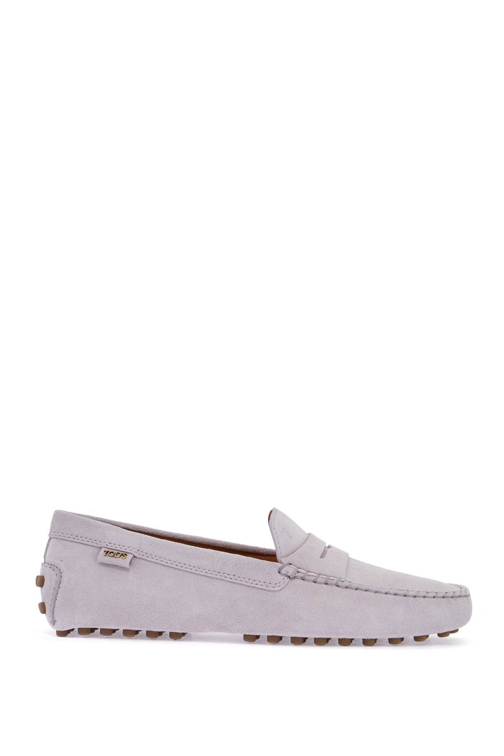 light grey suede leather driving moccasin-0