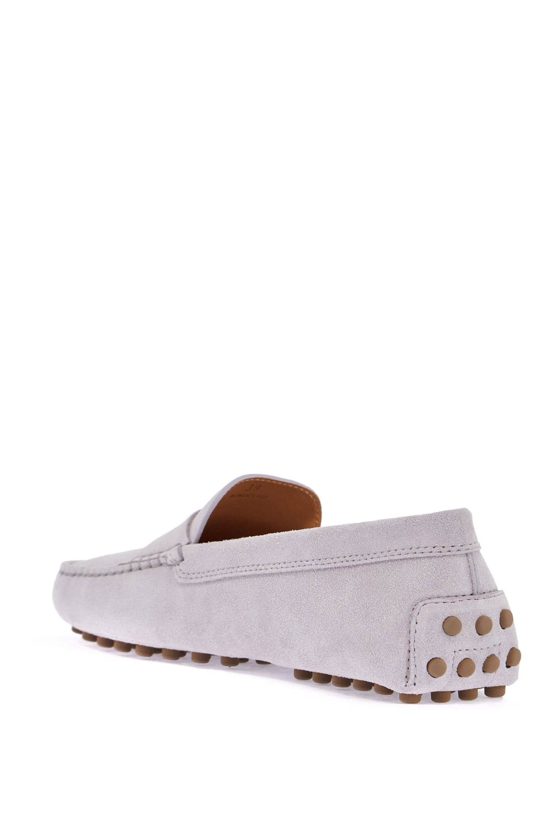 light grey suede leather driving moccasin-2