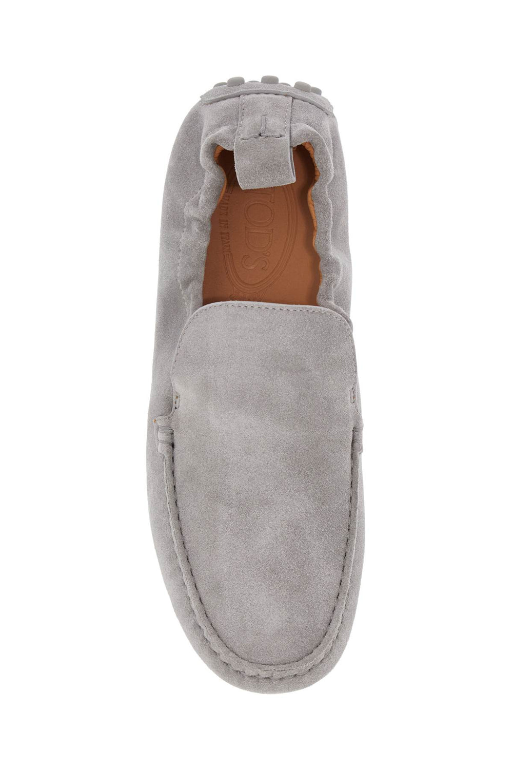 light gray calfskin women's loafers-1