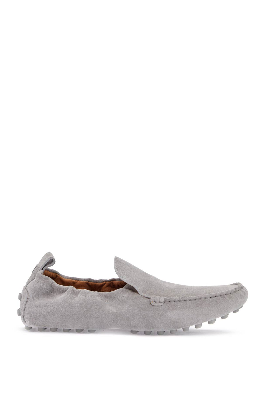 light gray calfskin women's loafers-0