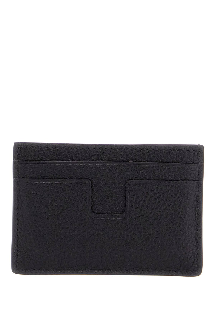 minimalist black calfskin credit card holder-1