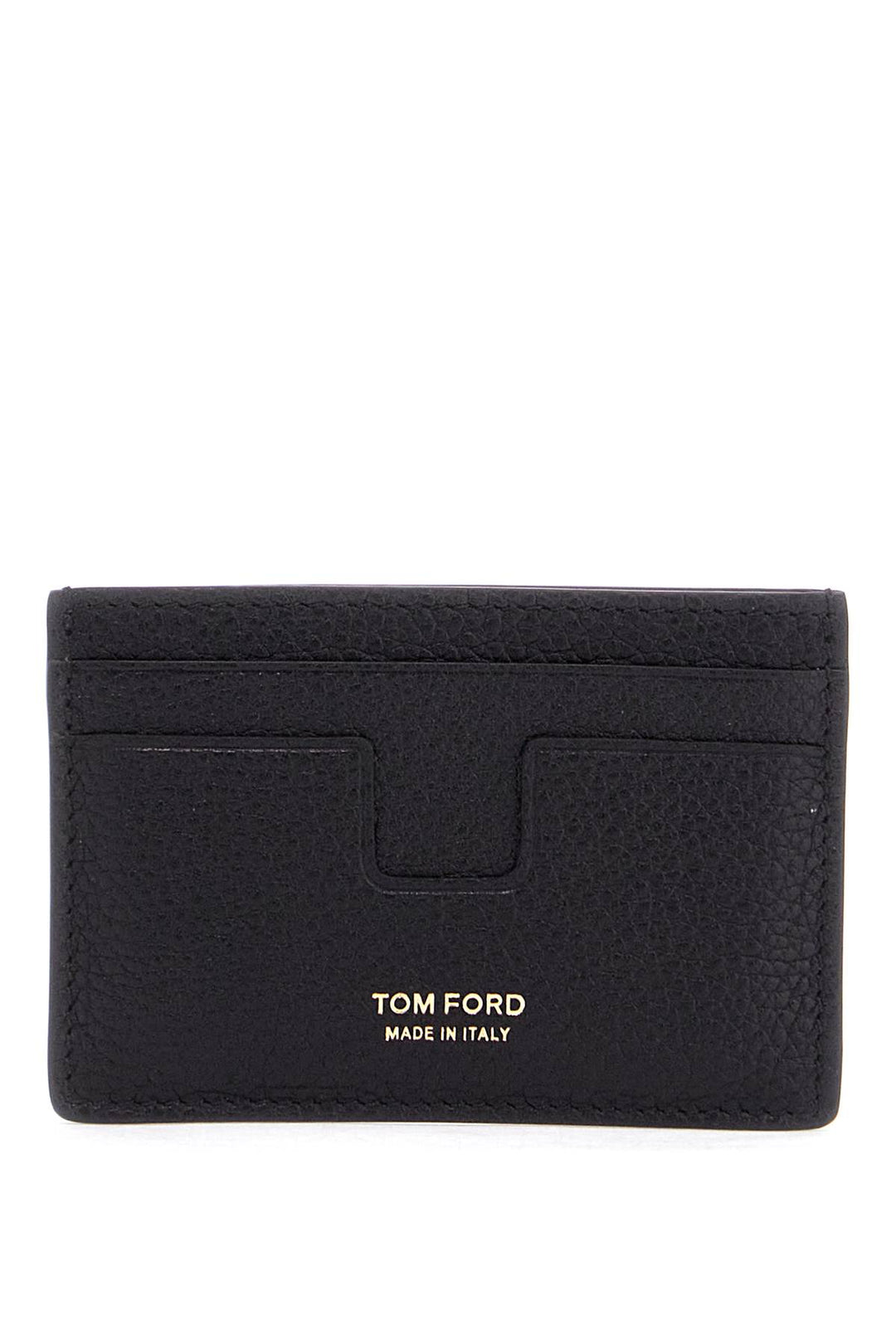 minimalist black calfskin credit card holder-0